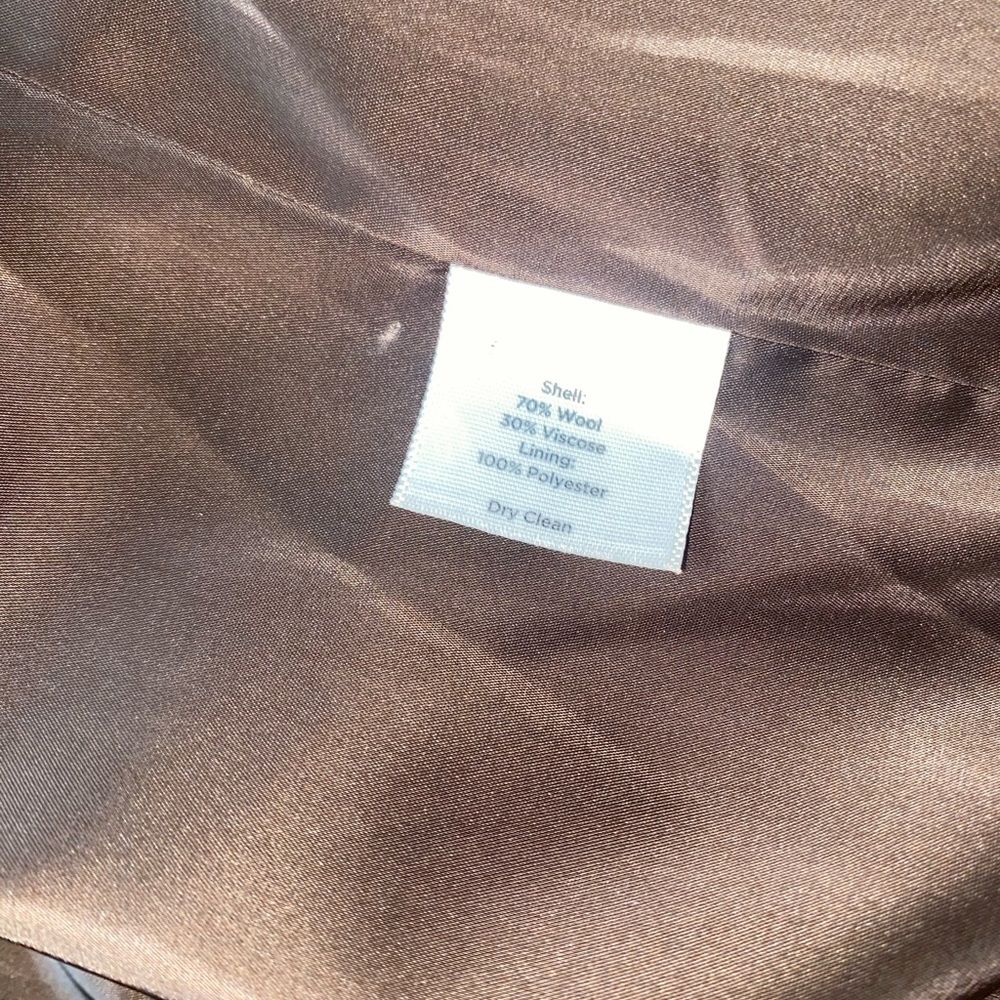 Talbots, brown wool blend jacket - Picture 5 of 5